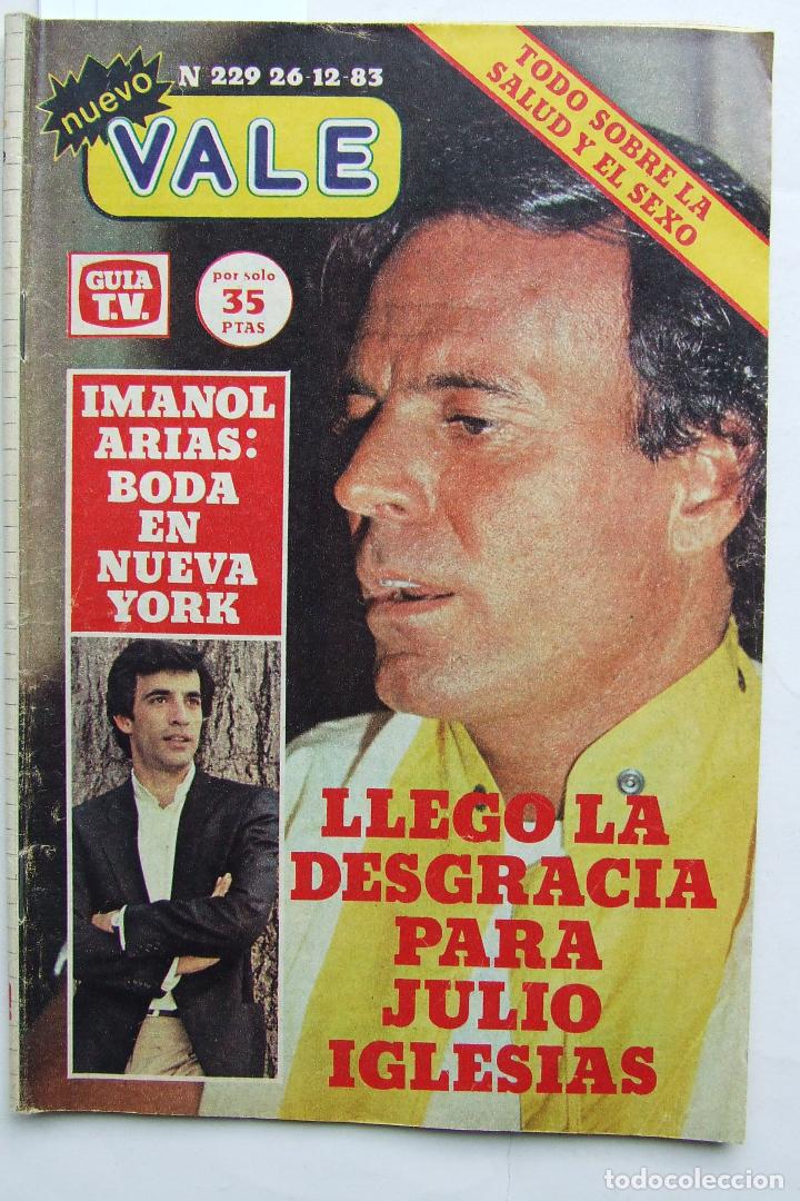 Coleccionismo de Revistas y Peri&oacute;dicos: NUEVO VALE 229 JULIO IGLESIAS IMANOL ARIAS LORENZO LAMAS
