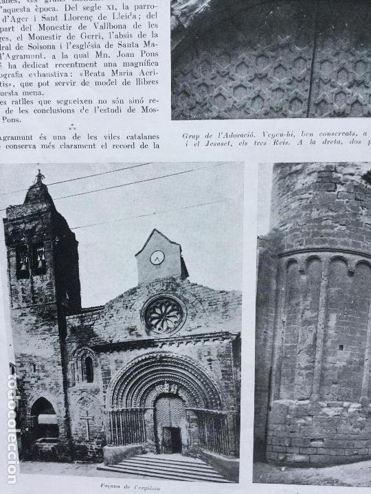 Coleccionismo de revistas y peri&oacute;dicos: SANTA MAR&Iacute;A D'AGRAMUNT AGRAMUNT .REVISTA A&Ntilde;O 1936 ARTE ROMANICO