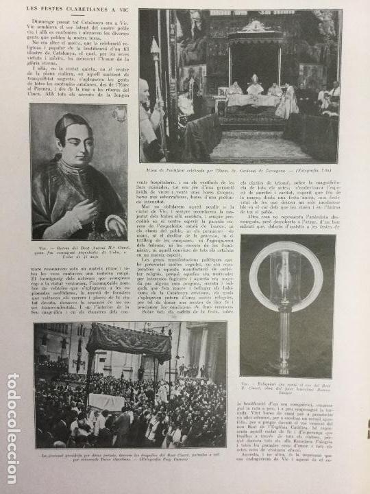 Coleccionismo de revistas y peri&oacute;dicos: CATEDRAL VIC BEAT CLARET .REVISTA ANY 1934