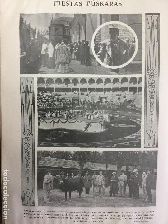 Collection Magazines and Newspapers: FIESTAS EUSKARAS SAN SEBASTI&Aacute;N ANDOAIN. SR.VITERI HOJA REVISTA A&Ntilde;O 1906
