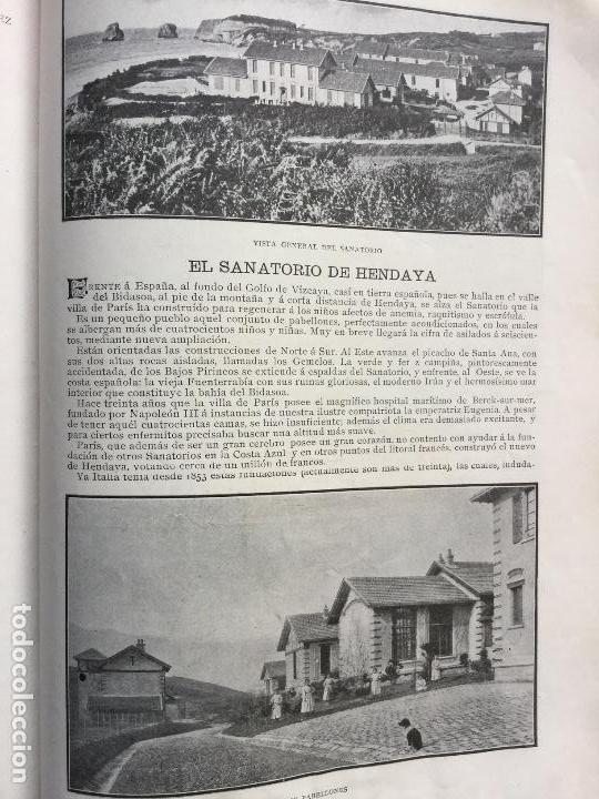 Collectionnisme de Revues et Journaux: SANATORIO DE HENDAYA.2 HOJAS REVISTA A&Ntilde;O 1905