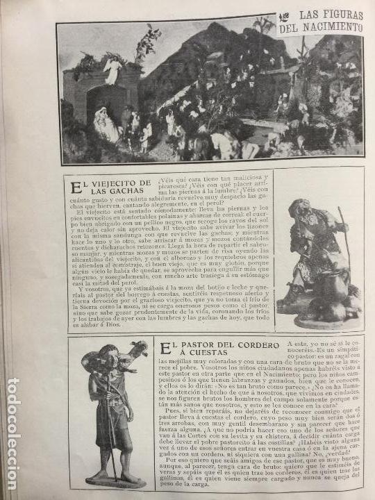 Collection Magazines and Newspapers: LAS FIGURAS DEL NACIMIENTO.PESEBRE.2 HOJAS REVISTA A&Ntilde;O 1904