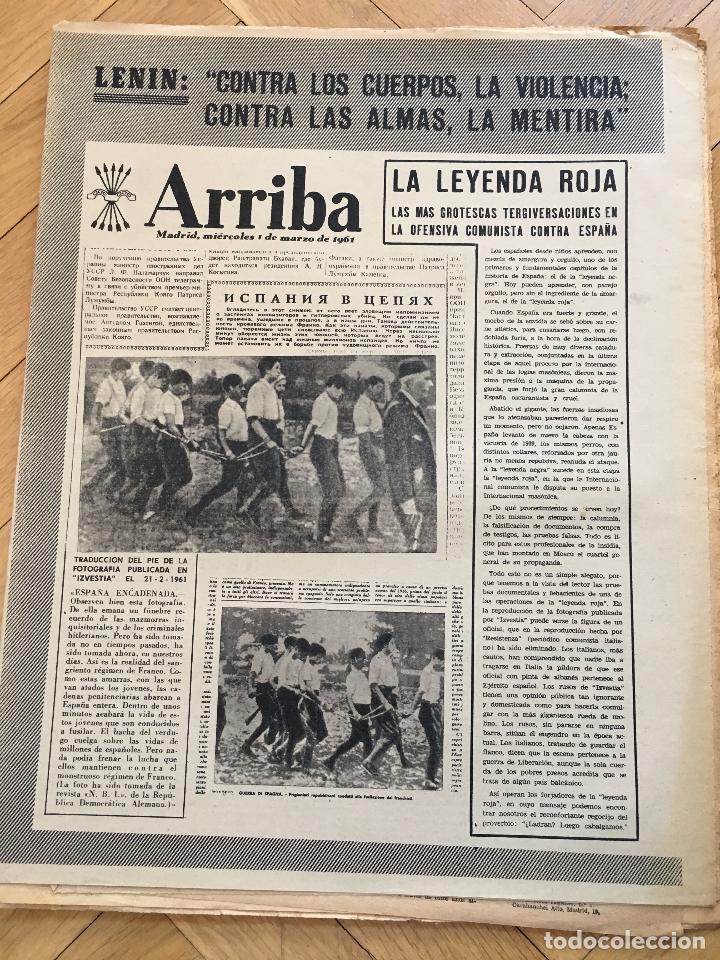 Sammeln von Zeitschriften und Zeitungen: ARRIBA 1 MARZO 1961 LENIN LEYENDA ROJA MONASTERIO ESCORIAL FUNERAL ALFONSO XIII ENTIERRO MOHAMED V