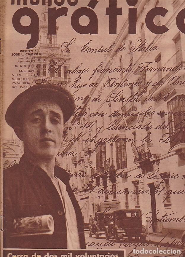 Coleccionismo de Revistas y Peri&oacute;dicos: PERIDICO MUNDO GRAFICO 25 SPTIEMBRE 1935