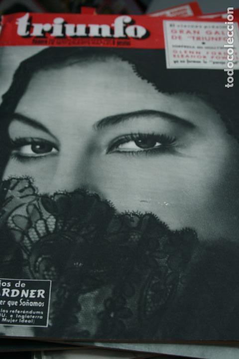 Coleccionismo de Revistas y Peri&oacute;dicos: TRIUNFO  AVA GARDNER  CARMEN SEVILLA  FRANCISCO RABAL  1959