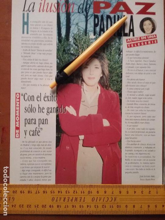 Collection Magazines and Newspapers: hoja - paz padilla actriz teleserie , hoja publicacion