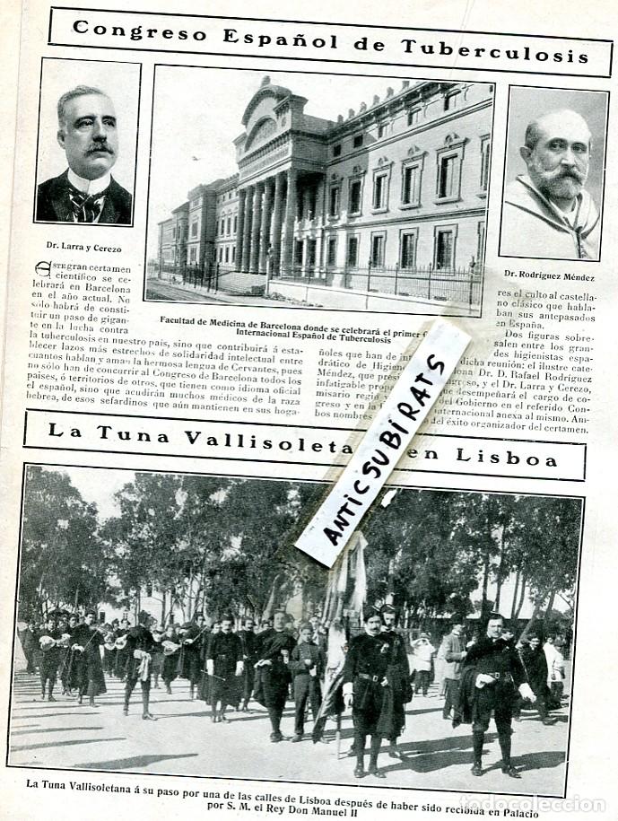 Collection Magazines and Newspapers: REVISTA 1910 TUNA DE VALLADOLID ACORAZADO ALFONSO XIII  EL FERROL INUNDACIONES CALDAS DE REYES REIS