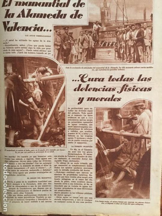 Coleccionismo de revistas y peri&oacute;dicos: MANANTIAL DE LA ALAMEDA VALENCIA .2 HOJAS REVISTA A&Ntilde;O 1933