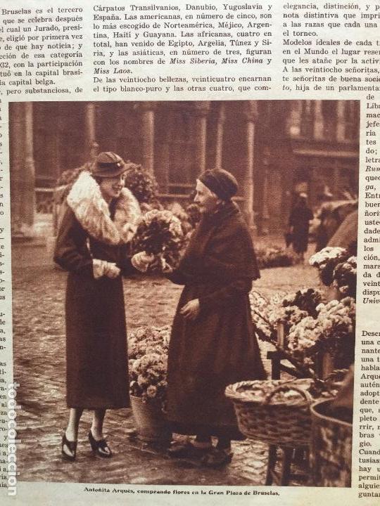Coleccionismo de revistas y peri&oacute;dicos: ANTONIA ARQUES MISS ESPA&Ntilde;A MISS UNIVERSO MISS CATALU&Ntilde;A .REVISTA 1935