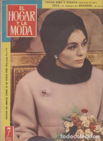 Colecionismo de Revistas e Jornais: EL HOGAR Y LA MODA - N&ordm; 1429 / 1961 - FARAH DIBA EN PORTADA