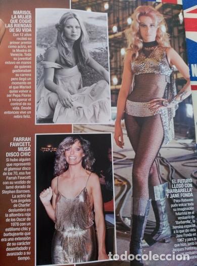Coleccionismo de revistas y peri&oacute;dicos: RECORTE FARRAH FAWCETT LOS ANGELES DE CHARLIE JANE FONDA BARBARELLA MARISOL