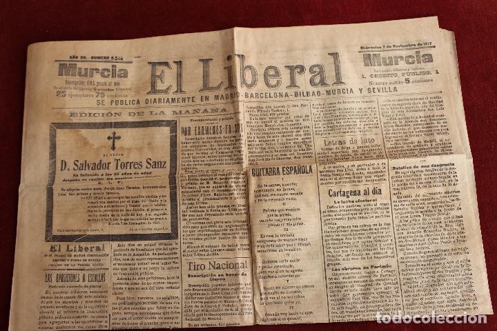 Collection Magazines and Newspapers: DIARIO EL LIBERAL N&ordm; 5548, MURCIA 1917, 7 NOVIEMBRE