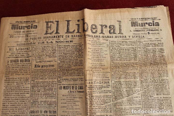 Sammeln von Zeitschriften und Zeitungen: DIARIO EL LIBERAL N&ordm; 5546, MURCIA 1917, 5 NOVIEMBRE