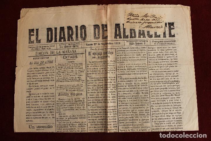 Collezionismo di Riviste e Giornali: EL DIARIO DE ALBACETE N&ordm; 10866, SEPTIEMBRE 1915, DECANO DE LA PRESNSA LOCAL
