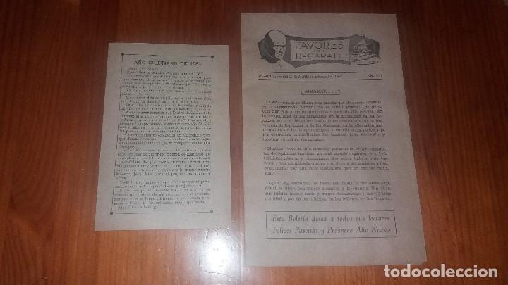 Coleccionismo de Revistas y Peri&oacute;dicos: Bolet&iacute;n a&ntilde;o 1962 y calendario calendario cristiano 1963 Bilbao N&deg;219