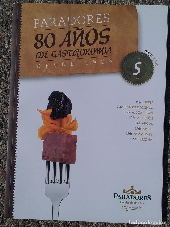 Coleccionismo de revistas y peri&oacute;dicos: REVISTA PARADORES 80 A&Ntilde;OS DE GASTRONOM&Iacute;A DESDE 1928. N&ordm; 5 MARZO-2009