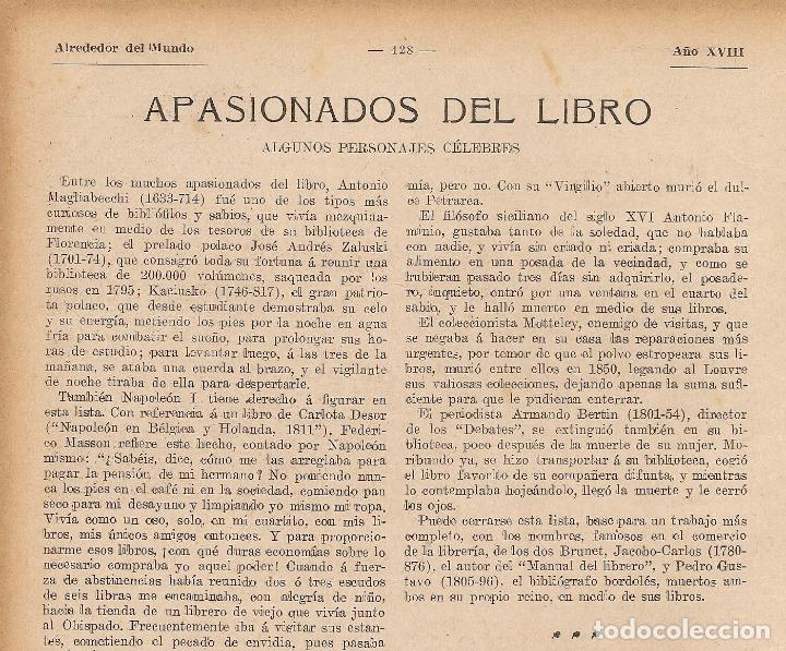 Collectionnisme de Revues et Journaux: * BIBLIOFILIA * Apasionados del libro: algunos personajes c&eacute;lebres - 1916