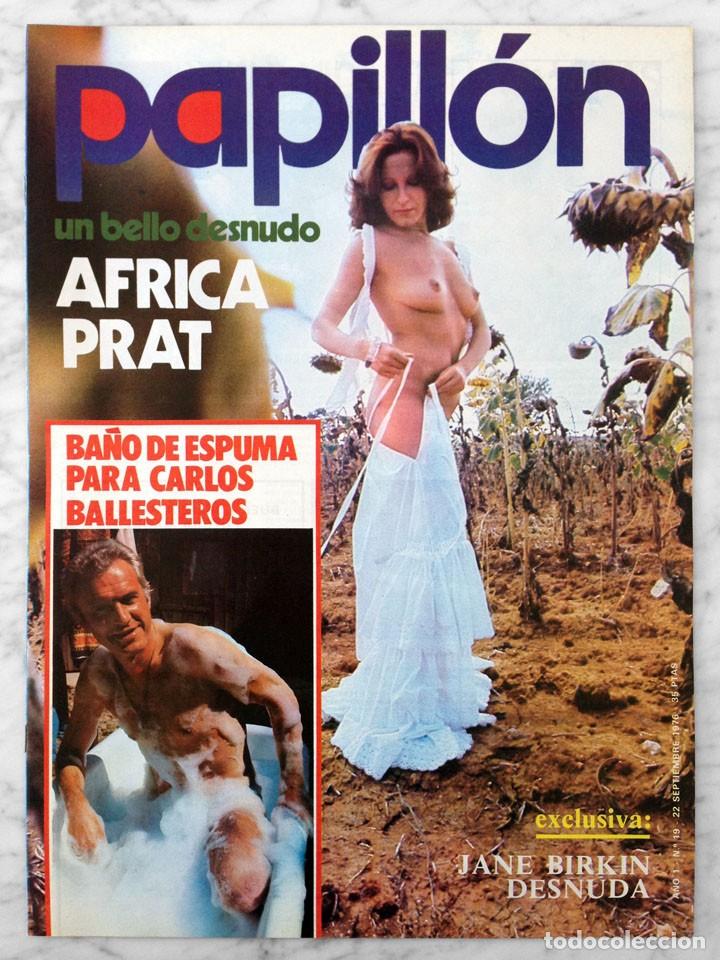 Coleccionismo de revistas y peri&oacute;dicos: PAPILL&Oacute;N - 1976 - &Aacute;FRICA PRATT, CARLOS BALLESTEROS, JANE BIRKIN, AMEL AMOR