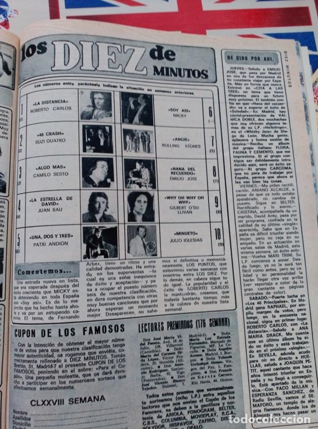 Coleccionismo de Revistas y Peri&oacute;dicos: JUAN BAU JULIO IGLESIAS PATXI ANDION CAMILO SESTO SUZI QUATRO ROBERTO CARLOS MICY ROLLING STONES