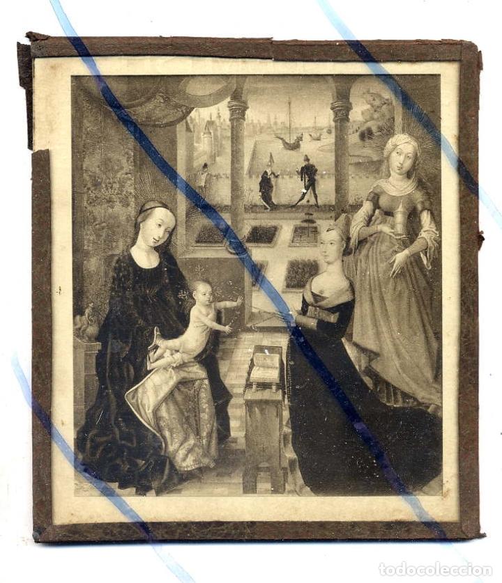 Coleccionismo de revistas y peri&oacute;dicos: ILUSTRACION NI&Ntilde;O JESUS Y VIRGEN 14 X 16 cm. CON CRISTAL