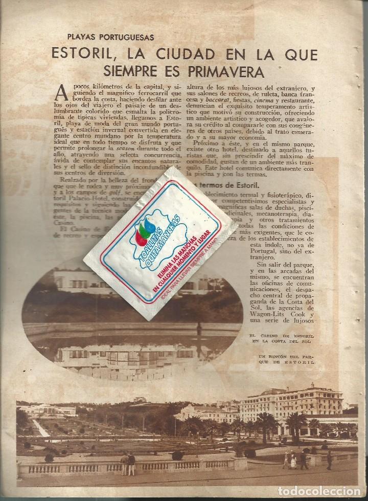 Collection Magazines and Newspapers: BYN JUN 1934. ESTORIL  CIUDAD  SIEMPRE ES PRIMAVERA  FERROCARRIL LISBOA CASCAES HOTEL MIRAMAR 4 PAG