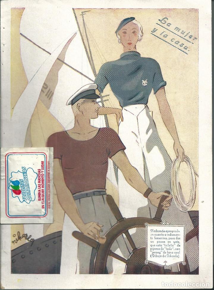 Collection Magazines and Newspapers: BYN JUN 1934. SECCION LA MUJER Y LA CASA COMPLETA  MODA 4 PAG COLOR MAS 10 BLANCO NEGRO