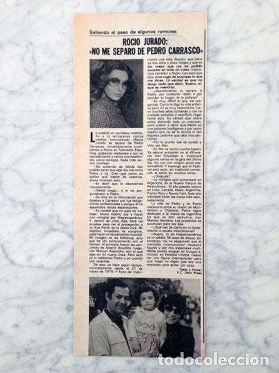 Coleccionismo de Revistas y Peri&oacute;dicos: RECORTE - ROC&Iacute;O JURADO - 1980