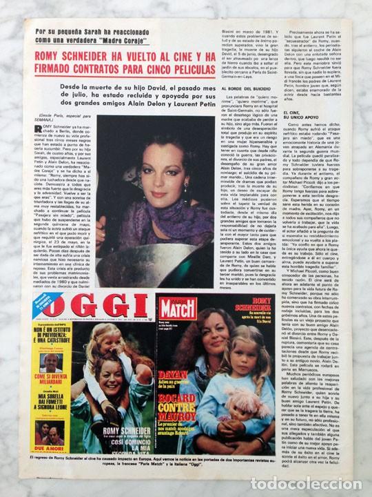 Coleccionismo de Revistas y Peri&oacute;dicos: REPORTAJE - ROMY SCHNEIDER - 1981