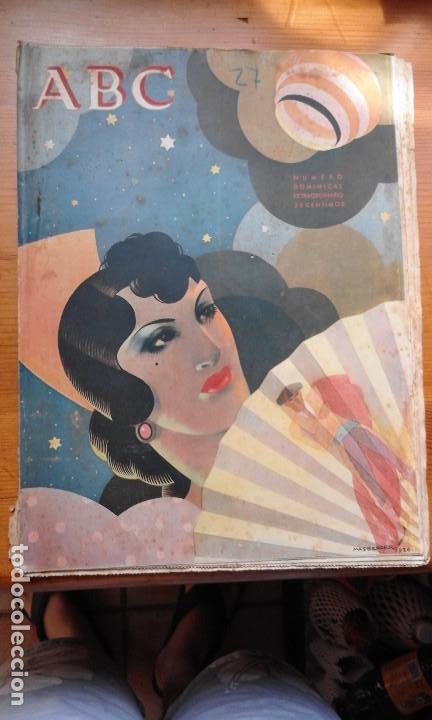 Coleccionismo de Revistas y Peri&oacute;dicos: antiguo periodico diario abc numero extraordinario dominical a color 27 junio 1936