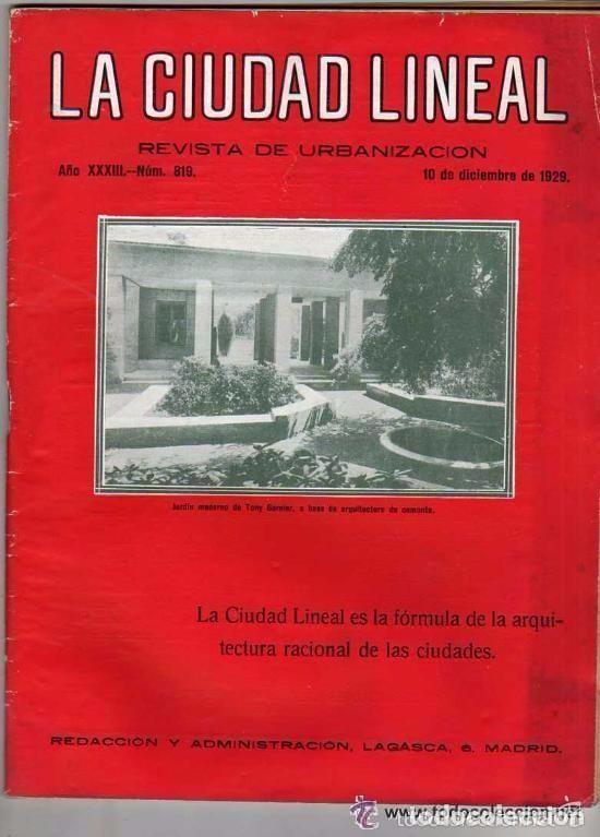 Coleccionismo de revistas y peri&oacute;dicos: Madrid. La ciudad Lineal. Revista de urbanizaci&oacute;n. 10 dic. 19120. A&ntilde;o XXXIII n&ordm; 819