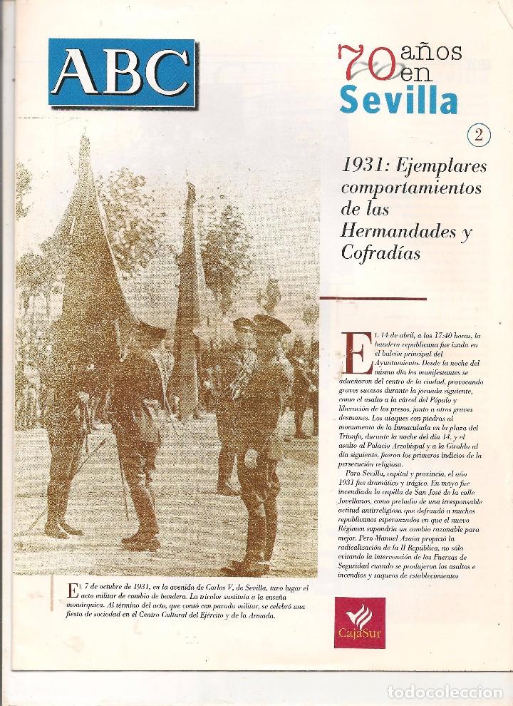Coleccionismo de revistas y peri&oacute;dicos: ABC 70 A&Ntilde;OS EN SEVILLA. FASC&Iacute;CULO N&ordm; 2.  (ST/B7 )