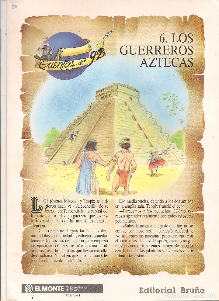 Coleccionismo de Revistas y Peri&oacute;dicos: CUENTOS DEL 92. LOS GUERREROS AZTECAS. FASC&Iacute;CULO N&ordm; 6. EDITORIAL BRU&Ntilde;O. (ST/B7 )