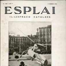 Coleccionismo de Revistas y Periódicos: ESPLAI, IL·LUSTRACIÓ CATALANA Nº 166, 1935, VEURE ÍNDEX D'ARTICLES