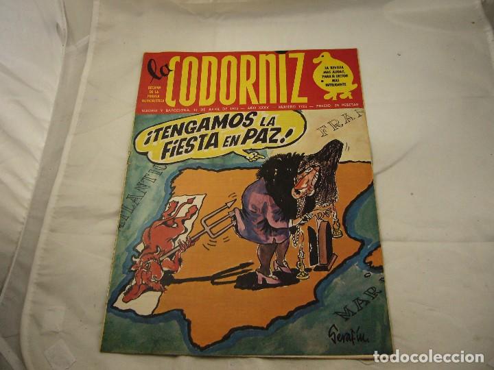 Coleccionismo de Revistas y Peri&oacute;dicos: LA CODORNIZ. N&Uacute;MERO 1725. A&Ntilde;O 1975.