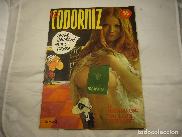 Coleccionismo de Revistas y Peri&oacute;dicos: REVISTA LA CODORNIZ N&ordm; 1755 8 DE FEBRERO 1976