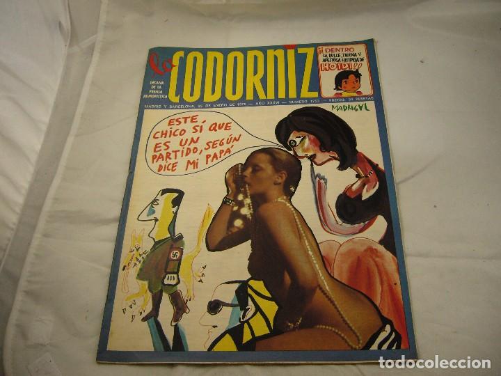 Coleccionismo de Revistas y Peri&oacute;dicos: REVISTA LA CODORNIZ N&ordm; 1753 25 DE ENERO 1976