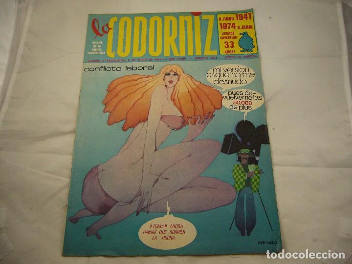 Coleccionismo de Revistas y Peri&oacute;dicos: REVISTA LA CODORNIZ N&ordm; 1681 9 DE JUNIO DE 1974