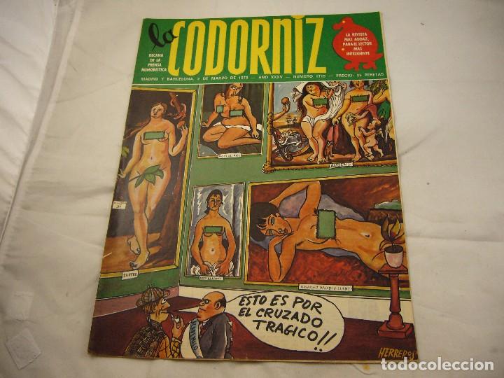 Coleccionismo de Revistas y Peri&oacute;dicos: REVISTA LA CODORNIZ N&ordm; 1719 2 DE MARZO DE 1975