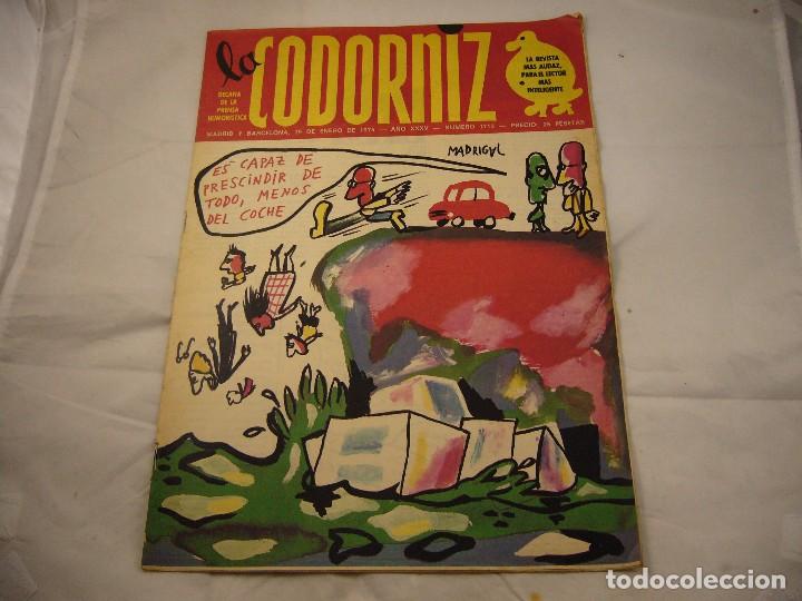 Coleccionismo de Revistas y Peri&oacute;dicos: LA CODORNIZ. N&ordm; 1713. 19 ENERO 1975