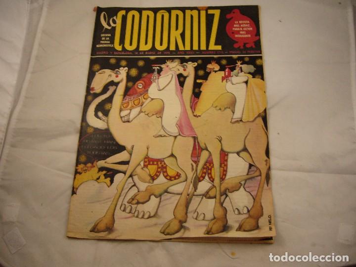 Coleccionismo de Revistas y Peri&oacute;dicos: LA CODORNIZ. N&ordm; 1712. 12 ENERO 1975
