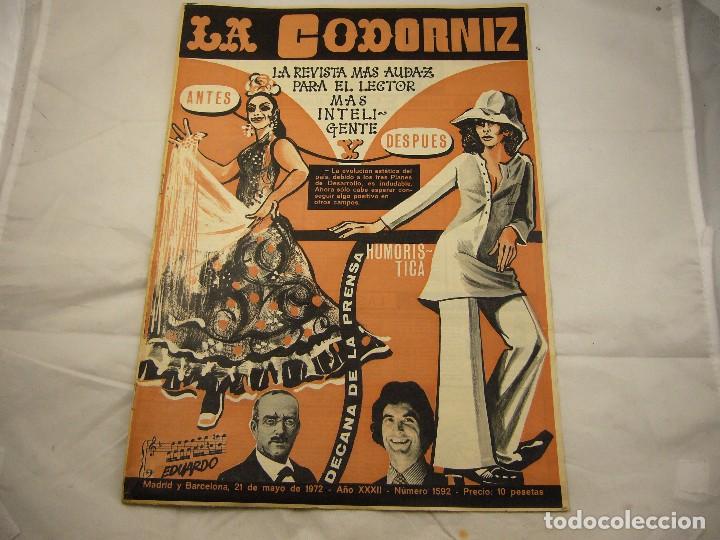 Coleccionismo de Revistas y Peri&oacute;dicos: LA CODORNIZ . N&ordm; 1592