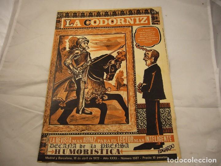 Coleccionismo de Revistas y Peri&oacute;dicos: LA CODORNIZ N&ordm; 1587