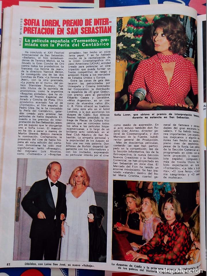 Coleccionismo de Revistas y Peri&oacute;dicos: sofia loren en san sebastian luisa san jose mari carmen martinez bordiu