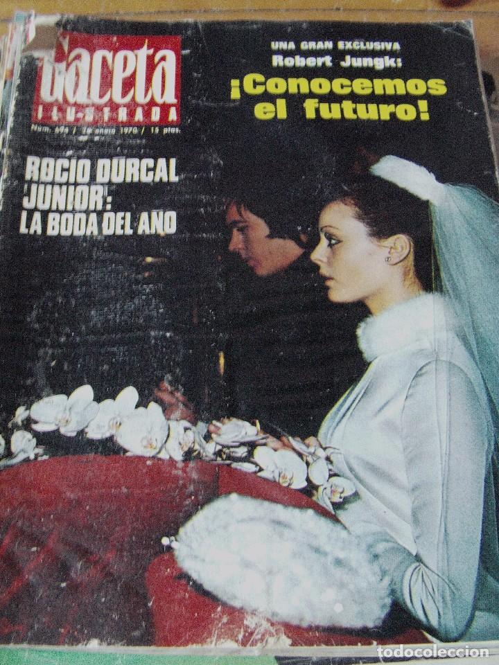 Coleccionismo de Revistas y Peri&oacute;dicos: REVISTA GACETA ILUSTRADA 1970 BODA ROC&Iacute;O D&Uacute;RCAL Y JUNIOR
