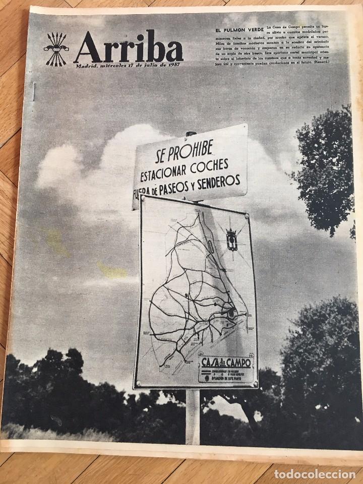 Sammeln von Zeitschriften und Zeitungen: ARRIBA (17-7-1957)  CASA DE CAMPO MADRID GREGORIO SANCHEZ MARINA NUEVA YORK RAMALLETS JAVEA
