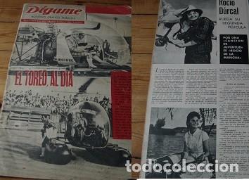 Coleccionismo de Revistas y Peri&oacute;dicos: REVISTA D&Iacute;GAME 1962 ROC&Iacute;O D&Uacute;RCAL