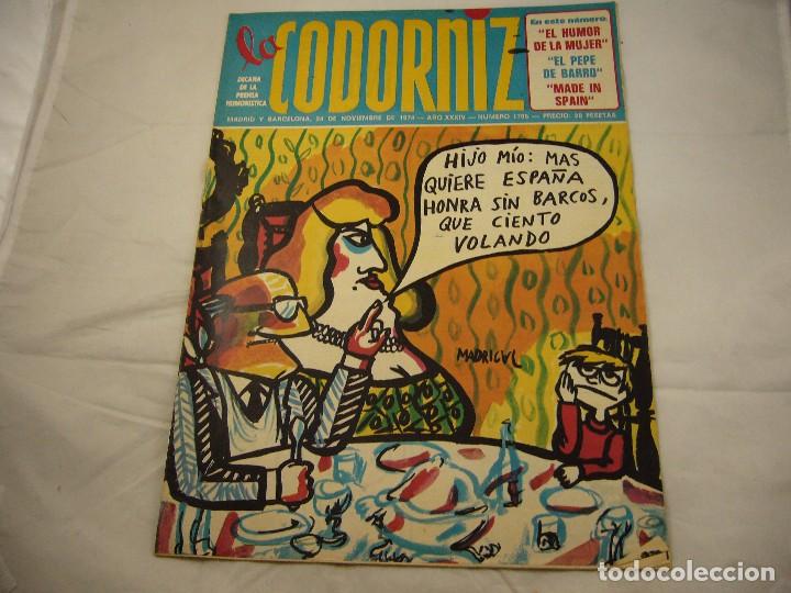 Coleccionismo de Revistas y Peri&oacute;dicos: LA CODORNIZ. N&ordm; 1705