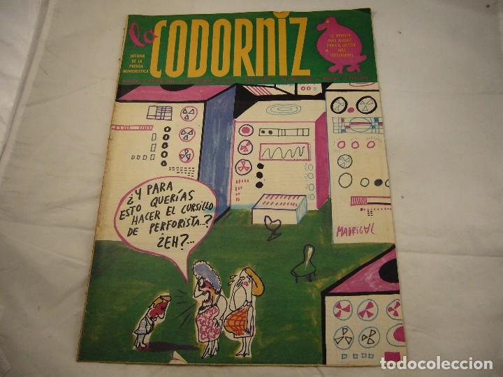 Coleccionismo de Revistas y Peri&oacute;dicos: REVISTA LA CODORNIZ N&ordm; 1698