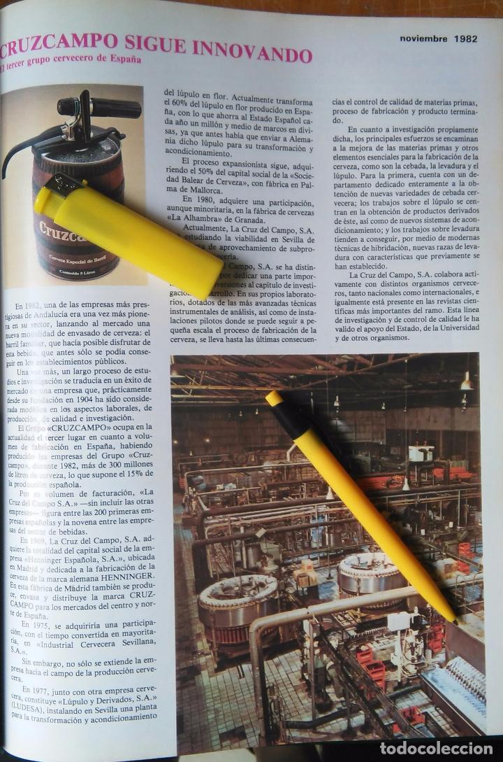 Coleccionismo de Revistas y Peri&oacute;dicos: hoja- antigua publicacion a&ntilde;os 80 cerveza cruzcampo sigue innovando - 33x24 cm