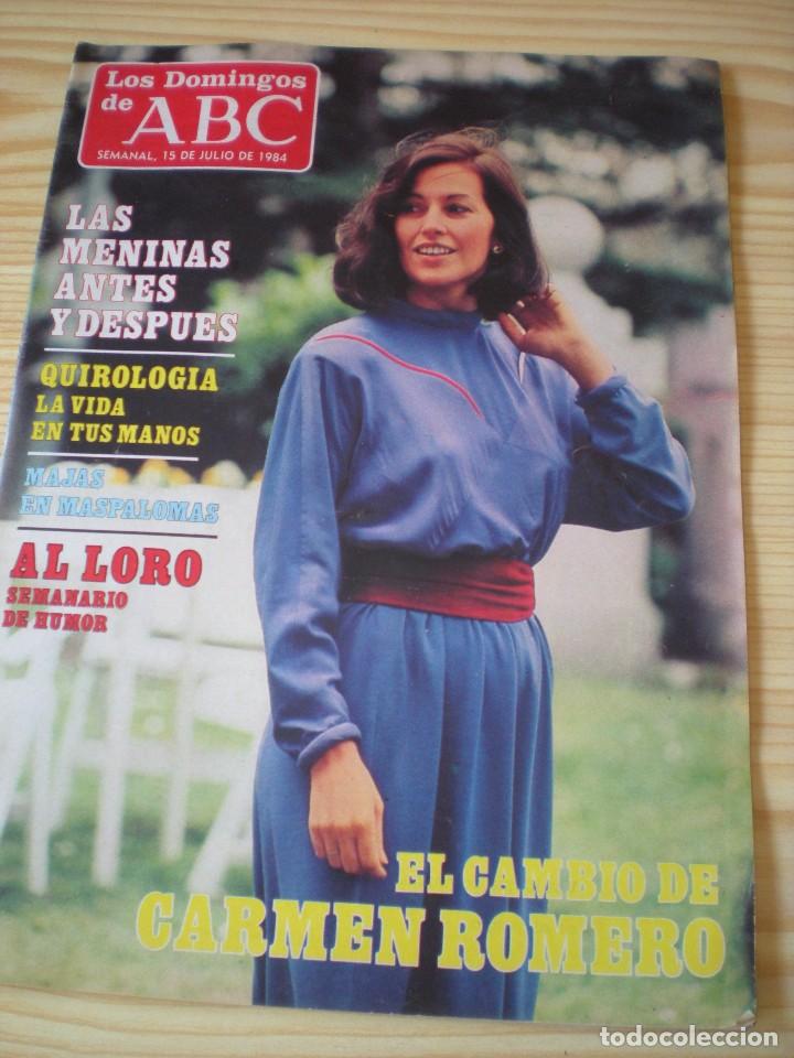 Coleccionismo de revistas y peri&oacute;dicos: Los domingos de ABC n&ordm; 845 de fecha 15 julio 1984
